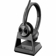 Poly Savi 7300 Office Wireless Headset, DECT 6.0, Noise Cancelling Microphone, Binaural Over-the-Head, Black, 7S435AA#ABA