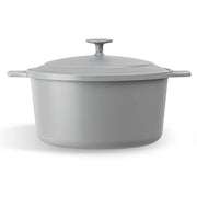 Gotham Steel 6055 5 qt. Round Aluminum Ceramic Nonstick Dutch Oven in Grey