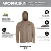 Milwaukee M550N-2X Workskin Sun Shirt, 2X, Sandstone
