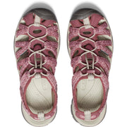 KEEN Whisper Women's Athletic Sandals, Closed Toe, Bungee Lace-Lock, Rose Brown/Peach Parfait, Size 8, 1028816