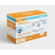 DIJA Alkaline Water Filtration Countertop Dispenser, 7+ Stage Filter, 2.5L 30-Cup Capacity, Clear and White, DS10001