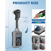 Kohree KR6485-WM 50 Amp RV Electrical Surge Protector, 20000J Surge Absorption, Gray,