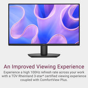 Dell 27 Monitor SE2725HM, Full HD 1920x1080, 100Hz Refresh Rate, IPS Panel, 5ms Response Time, VESA 100x100mm, HDMI and VGA Ports, Black