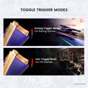 GameSir G8 Plus Thanos Edition Bluetooth Wireless Mobile Gaming Controller 3.5mm Audio, Jack Gold