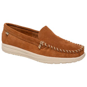 Minnetonka Discover Classic Moccasins for Ladies - Brown - 9M