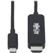 Tripp Lite U444-003-HBE USB C to HDMI Cable, Thunderbolt 3 Compatible Adapter Cable, USB-C and HDMI 4K, 4:4:4, Black, M/M, 3 ft.