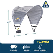 GCI Outdoor Portable Sunshade Accessory - Mercury Gray