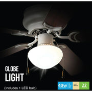 Mainstays EF600H-44SN 44 inch Hugger Indoor Ceiling Fan with Light Kit, Satin Nickel, 5 Blades