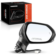 A-Premium Passenger Side Power Door Mirror, Heated Glass, Manual Folding, Turn Signal, Blind Spot Detection, Black, Compatible with Toyota Camry 2018-2024, TO1321368