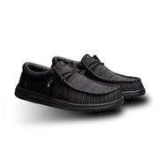 HEYDUDE Wally Stretch Sox Men's Loafers, Breathable Knit, Memory Foam Insole, Black, Size 8M, 41898-060