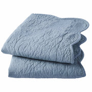 Better Homes & Gardens Paisley Medallion Cotton Quilted Pillow Shams, Blue Silver, Standard Size, 2 Pack