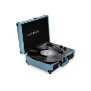 Victrola Journey Bluetooth Suitcase Record Player With 3-Speed Turntable VSC-550BT-SMB - SMOKE BLUE ONE SIZE