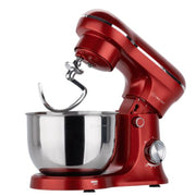 Mr IRONSTONE 3-IN-1 Electric Stand Mixer, 5.2L Stainless Steel Bowl, 10-Speed, Red