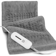 Cowin Weighted Heating Pad, 12 x 24 in, Fast-Heating, Weighted Design, 3 Heat Settings, Soft Machine-Washable Fabric, Auto Shut Off, Gray