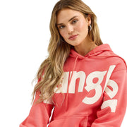 Wrangler Retro Bold Logo Sweatshirt Hoodie for Ladies - Coral - XXL
