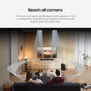 Samsung HW-Q900C/ZA 7.1.2ch Soundbar w/Wireless Dolby Audio, Q-Symphony, SpaceFit Sound Pro, Acoustic Lens Subwoofer, Adaptive Sound, Game Mode Pro, AVA, Alexa Built-in