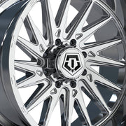 TIS 547C Chrome Plated Wheel, 24x12, 8x180 Bolt Pattern, -44mm Offset, 124.3mm Center Bore