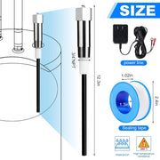 MONST duJRYJB Powered Titanium Water Heater Anode Rod, Anti-Corrosion Rust and Limescale Prevention, Fits 40 to 89 Gallon Tanks