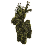 My Texas House Boxwood Deer Topiary Christmas Decoration, Green, 29 in