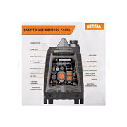 Genmax GM4800iAEFI Portable Inverter Generator, 4800-Watt Remote Start CO Sensor With Telescopic Handle & Wheels