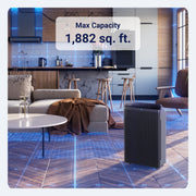 Winix 5510 Air Purifier, True HEPA Filter, Advanced Odor Control Carbon Filter, PlasmaWave Technology, Smart Sensors, Black
