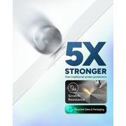 ZAGG Glass Elite Screen Protector for Apple iPad Air 13 Inch M2 M3, Ultra-Strong Aluminosilicate Glass, Scratch-Resistant, Smudge-Free, Reinforced Edges, Clear