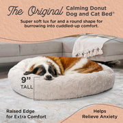 Best Friends by Sheri 4903 The Original Calming Donut Dog and Cat Bed Lux Fur Oyster Extra Large 45