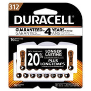 Duracell 281 Easy Tab Hearing Aid Batteries, Size, 312, 16 count