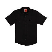 Sendero Men's Wyatt Pearl-Snap Short-Sleeve Western Shirt, Black, Yoke Accents, Snap Button Fasteners