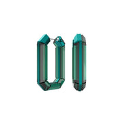 Swarovski Lucent Green Hoop Earrings for Women, Lightweight Classic Design, 5633953