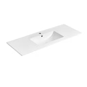 Swiss Madison SM-BVP48 47.56 in. W x 18.31 in. D Ceramic Vanity Top in Glossy White