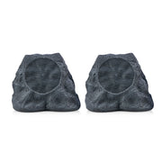 SOUND PRO SPS-4000-SL Bluetooth Solar Multi-Link Wireless Rock Speaker Pair, Gray Slate