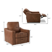 Better Homes & Gardens BH3536211066168 Allen Power Recliner Chair, Cocoa Faux Leather