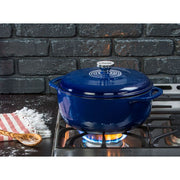 Lodge 6-Qt. Enameled Cast-Iron Dutch Oven - Indigo