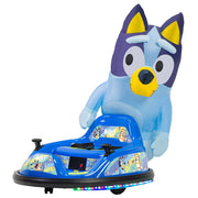 Flybar Bluey 6V ImaginAir Ride-On Bumper Car with Inflatable Character, LED Lights, Adjustable Seat Belt