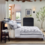 Better Homes & Gardens Heirloom Patchwork Quilt, Full/Queen, Black and White, Breathable Cotton Face, Reversible, BH14100136342C