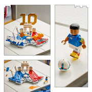 LEGO Kylian Mbapp Soccer Highlights Building Set, Collectible Display with Minifigure and Plaque, Ages 10+, 490 Pieces, 43013