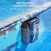 Seauto SAT25 Cordless Robotic Pool Cleaner with Sonar Navigation, Wall Climbing, 150 Mins Runtime, Dark Blue
