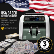 Kolibri KBR-500 Bill Counter Machine, Mixed Denomination, Advanced IR/UV/MG Counterfeit Detection, Multi-Currency Support, Business Grade