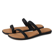 Reef Water Willow Marina Women's Sandal, Flexible Square Toe, PlushPod Footbed, Black Tan, Size 9, CJ7163