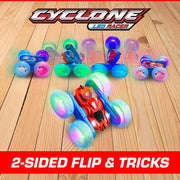 Force1 Cyclone LED Remote Control Car, Double-Sided Off-Road RC Crawler with Color-Changing LED Tires, 2.4GHz Remote, Rechargeable Batteries, S8803A