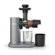 Ninja JC150 NeverClog 150 Watts Cold Press Juicer with 18oz Jug, 30oz Pulp Container, 2-Speed, Compact