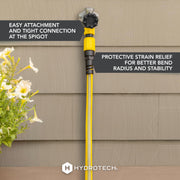HydroTech FlatJacket 5/8 in. Dia x 100 ft. Flexible Garden Hose, Ultra-Lightweight, Patented Force-Control Technology, Yellow, 5617C3