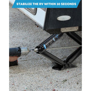 Kohree 6500lb RV Scissor Jacks Heavy Duty Alloy Steel Camper Stabilizer Set of 2 with Crank Handle and Drill Socket 30in KR1226-WK