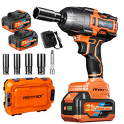 Protmex Cordless 900Ft-lbs Impact Wrench, 4000mAh Battery, 3500 RPM