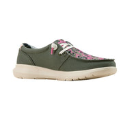 Ariat 10061341 Hilo Casual Shoes for Ladies - Olive Green - 9.5M