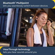 Jabra Elite 7 Active True Wireless Earbuds with ShakeGrip Technology, Adjustable Active Noise Cancellation, IP57 Water Resistant, Black