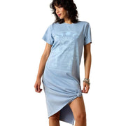 Ariat 10071178 No Longer Afraid Women's Short-Sleeve T-Shirt, S, Ashleigh Blue Mineral Wash