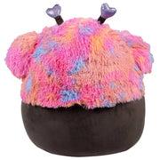 Jazwares Squishmallows Frumpy The Pink and Black Bigfoot Plush, Jumbo 20-Inch, Easter Tie-Dye Hair with Heart Headband, Soft and Squishy SQVA01477