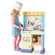 Bluey 18052 Cook With Chef Bluey Kitchen Playset, 20+ Sounds, Phrases, Music and Lights, Ages 3+, Toddler Toys